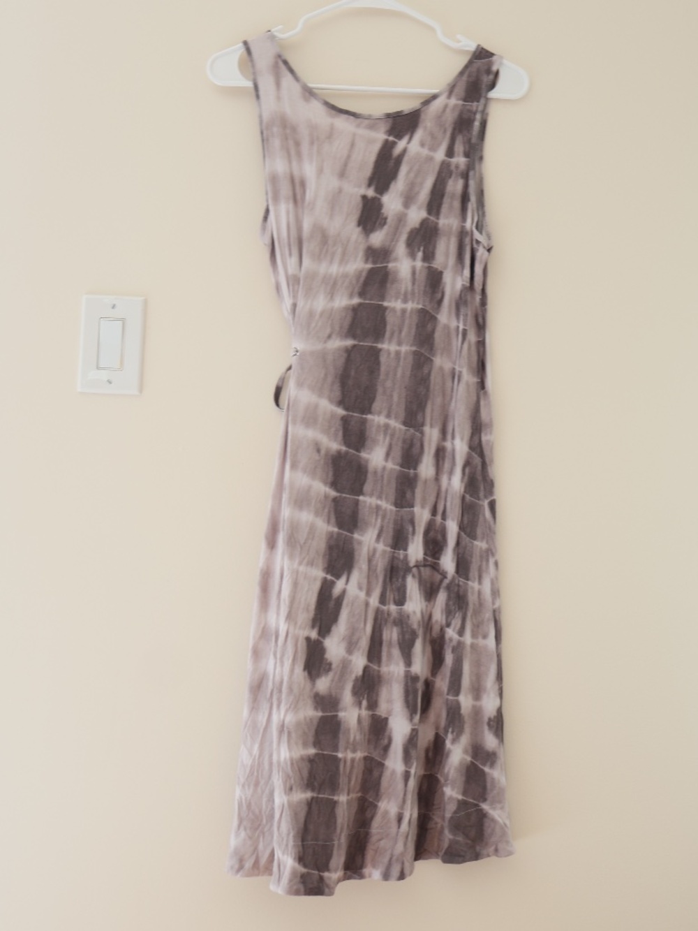 Juicy Couture Flowy Tie Dye High Low Midi Dress Waist Tie Boho Indie Lagenlook - Picture 2 of 6